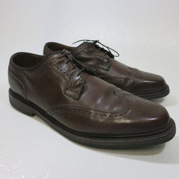 Allen Edmonds Hudson Wingtip Brogue Leather Oxfords Dress Footwear Men 10.5 EEE - Picture 2 of 7